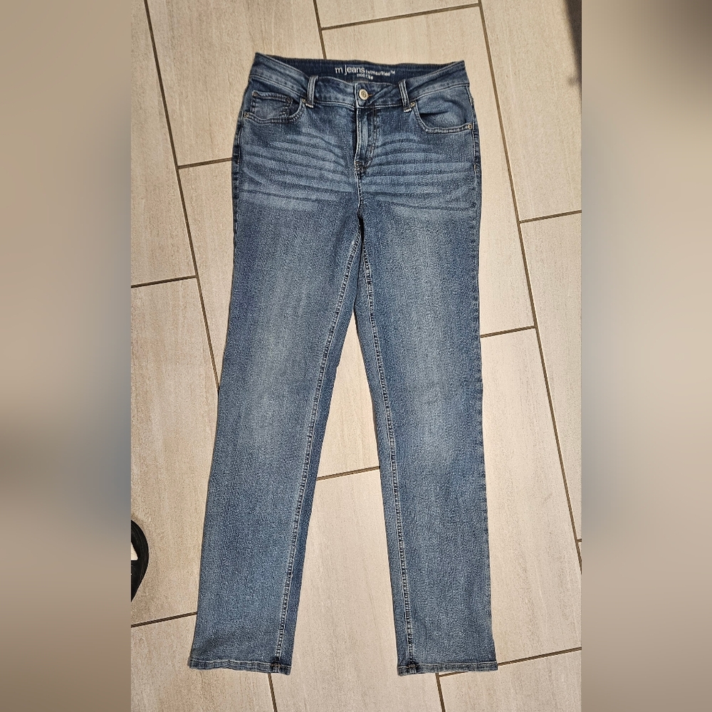 Maurices Classic Denim Straight Leg Jeans Size 10 LONG